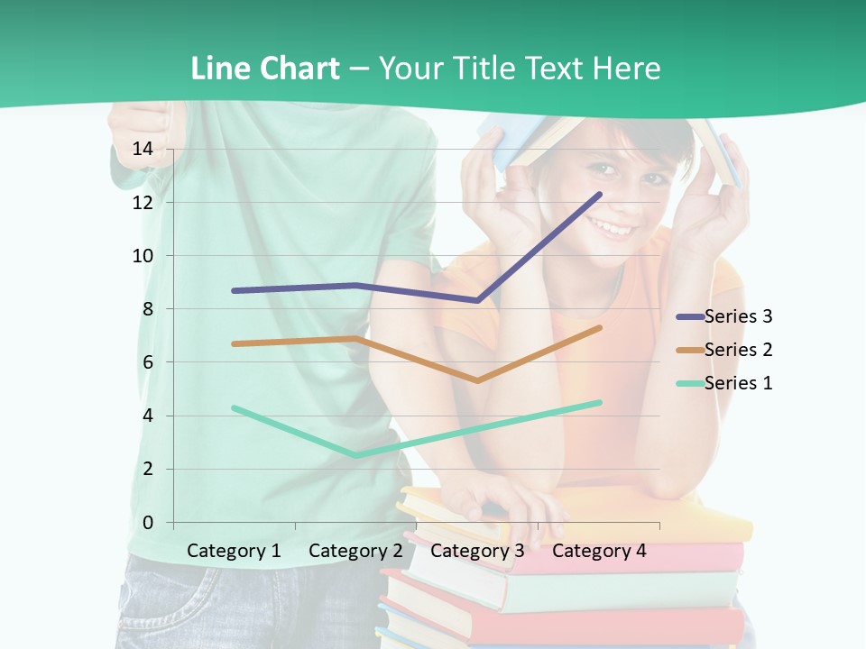 Beauty White Teen PowerPoint Template