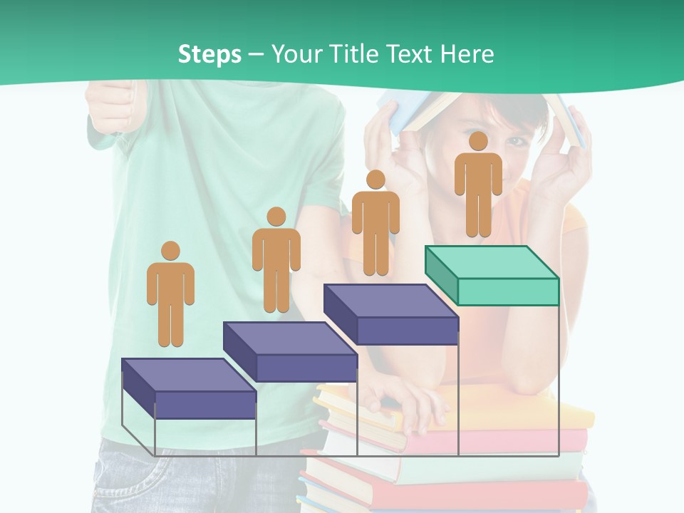 Beauty White Teen PowerPoint Template