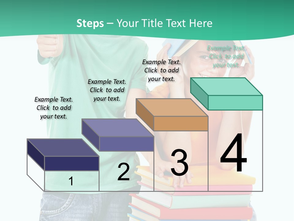 Beauty White Teen PowerPoint Template