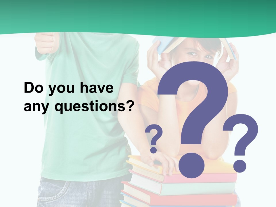 Beauty White Teen PowerPoint Template