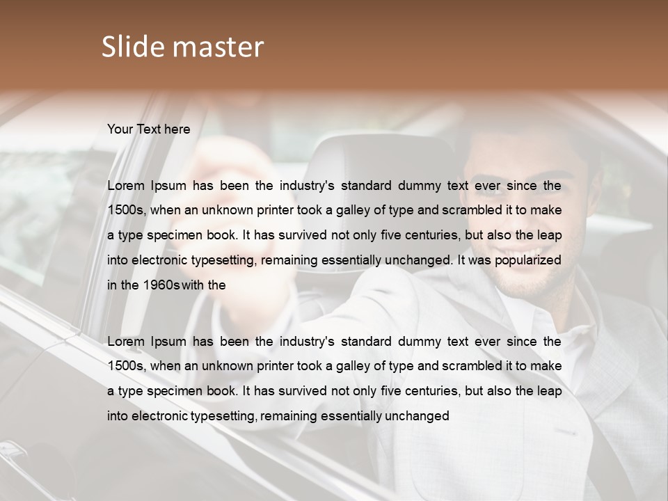 Sell Road Test Business PowerPoint Template