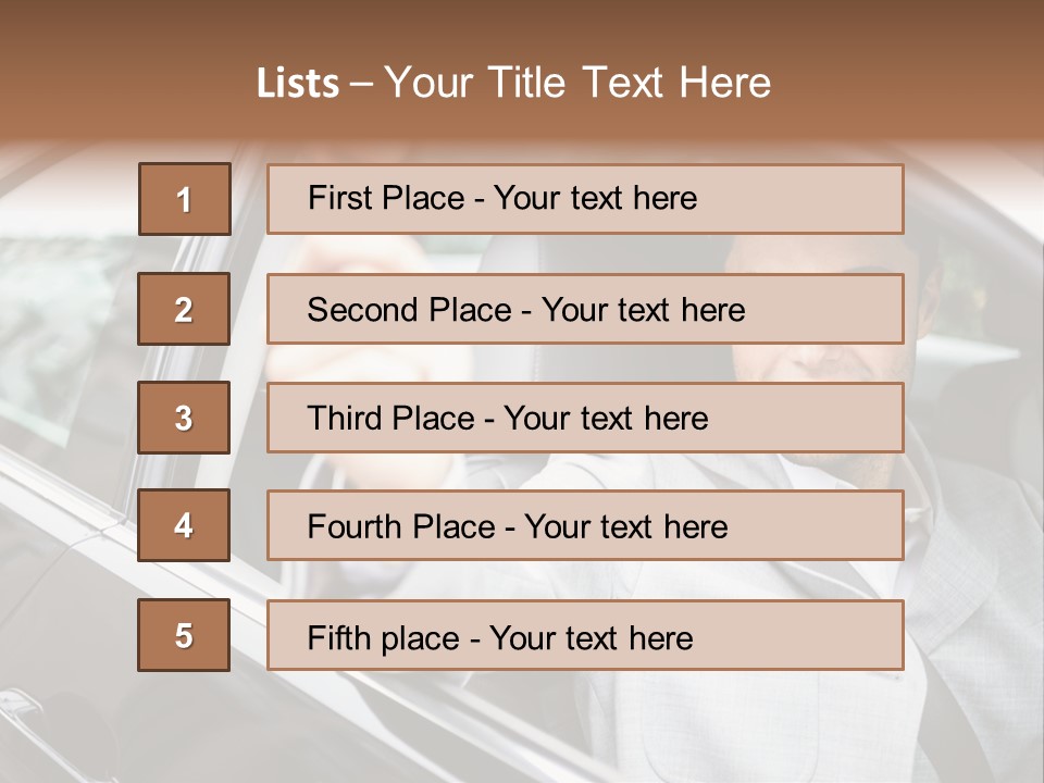 Sell Road Test Business PowerPoint Template
