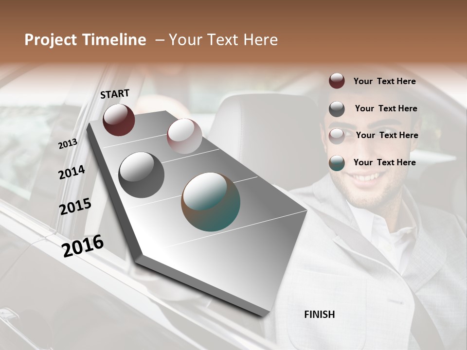 Sell Road Test Business PowerPoint Template
