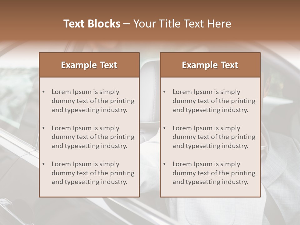 Sell Road Test Business PowerPoint Template