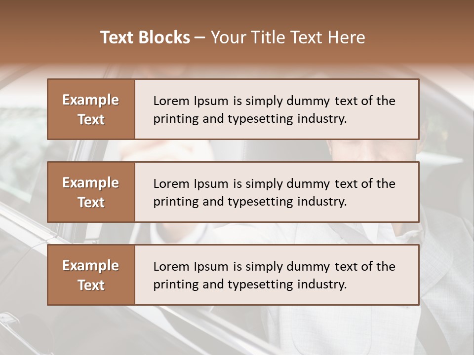 Sell Road Test Business PowerPoint Template