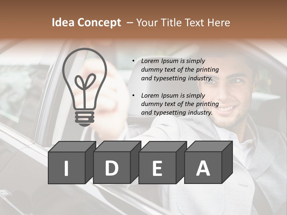 Sell Road Test Business PowerPoint Template
