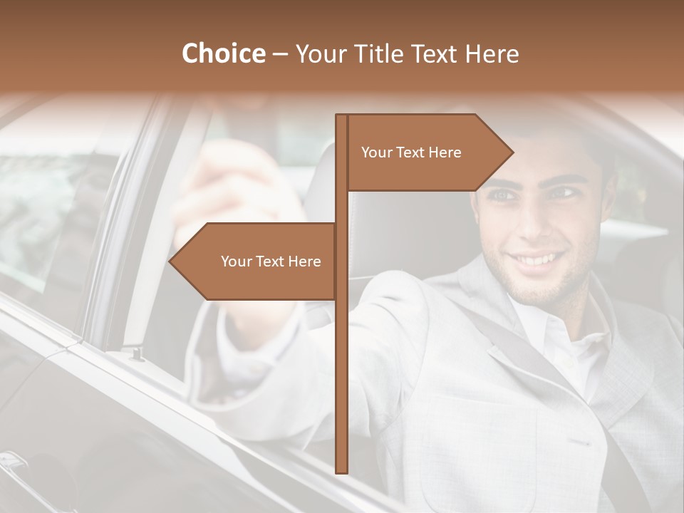 Sell Road Test Business PowerPoint Template