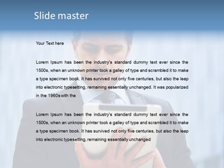 Background Blue Article PowerPoint Template