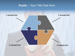 Background Blue Article PowerPoint Template