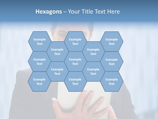 Background Blue Article PowerPoint Template