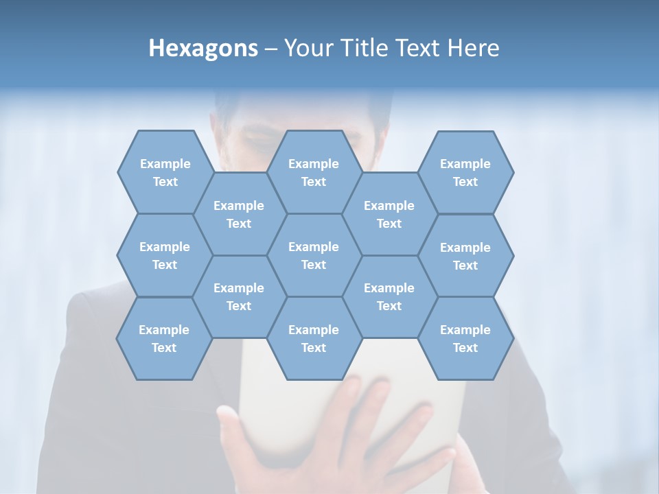 Background Blue Article PowerPoint Template