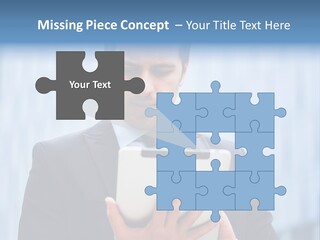 Background Blue Article PowerPoint Template