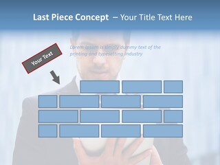 Background Blue Article PowerPoint Template