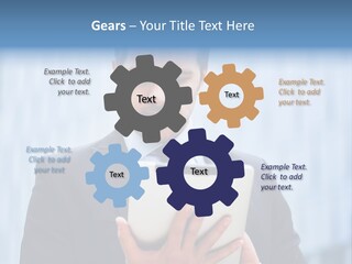 Background Blue Article PowerPoint Template
