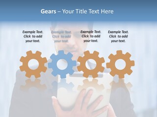 Background Blue Article PowerPoint Template