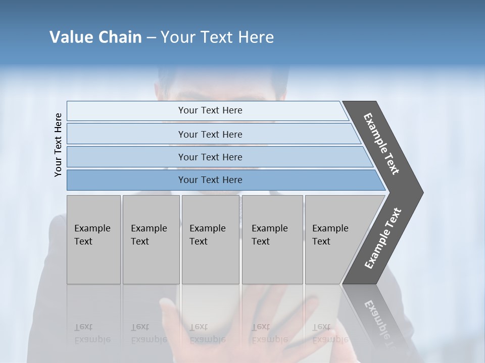 Background Blue Article PowerPoint Template