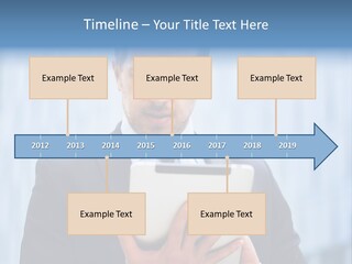 Background Blue Article PowerPoint Template