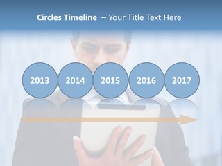 Background Blue Article PowerPoint Template