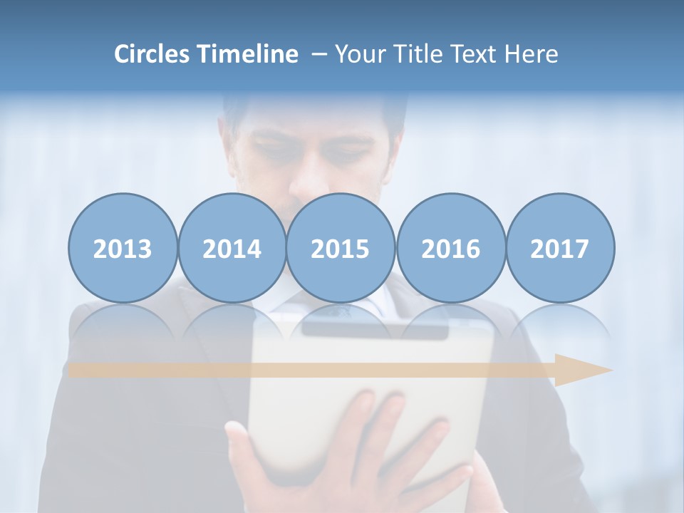 Background Blue Article PowerPoint Template