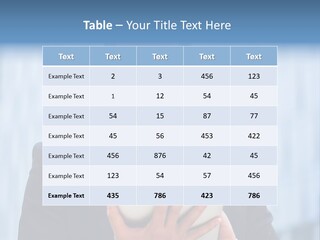 Background Blue Article PowerPoint Template