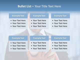 Background Blue Article PowerPoint Template