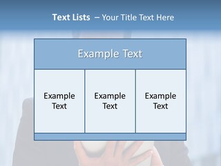 Background Blue Article PowerPoint Template