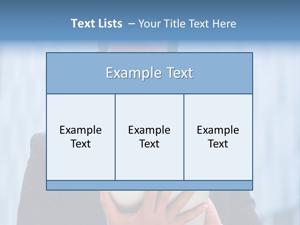 Background Blue Article PowerPoint Template