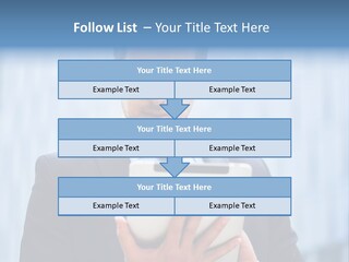 Background Blue Article PowerPoint Template