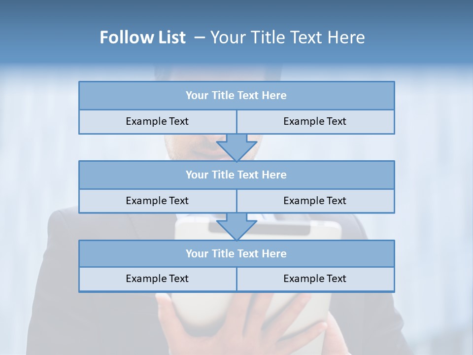 Background Blue Article PowerPoint Template