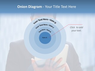 Background Blue Article PowerPoint Template