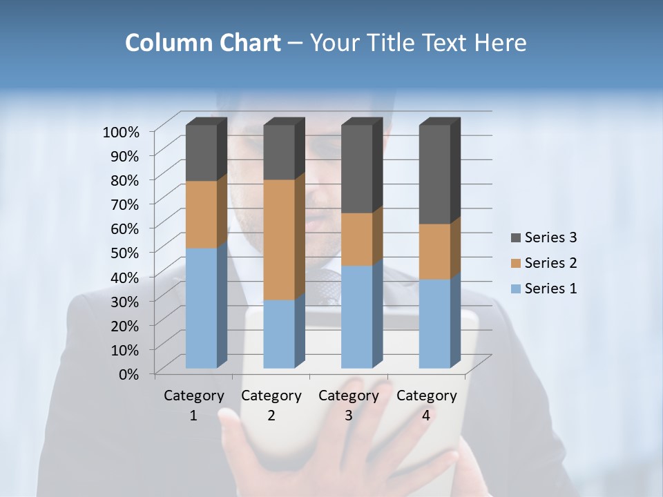 Background Blue Article PowerPoint Template
