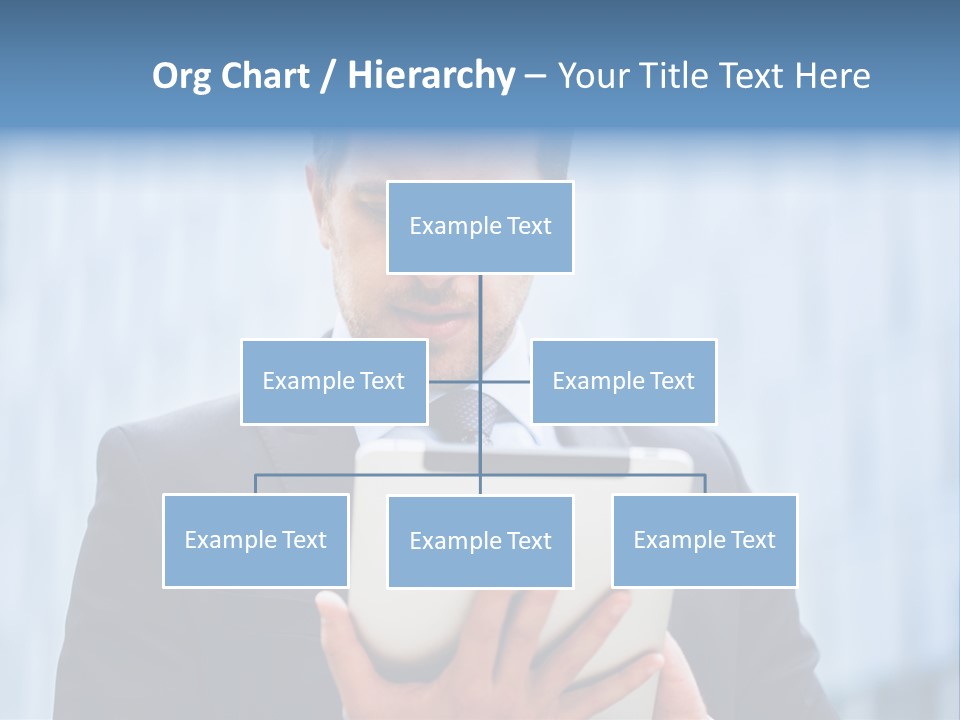 Background Blue Article PowerPoint Template
