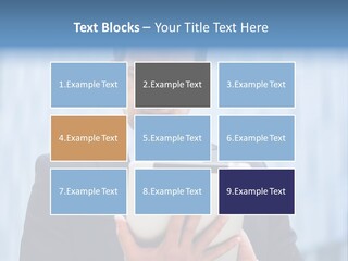 Background Blue Article PowerPoint Template