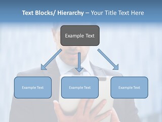 Background Blue Article PowerPoint Template