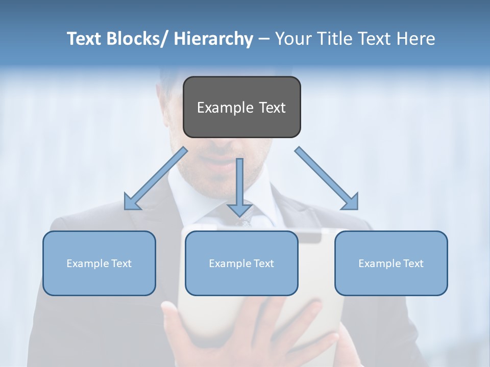 Background Blue Article PowerPoint Template