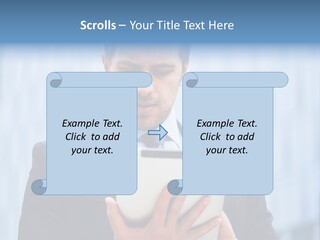 Background Blue Article PowerPoint Template