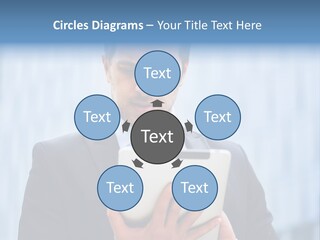 Background Blue Article PowerPoint Template