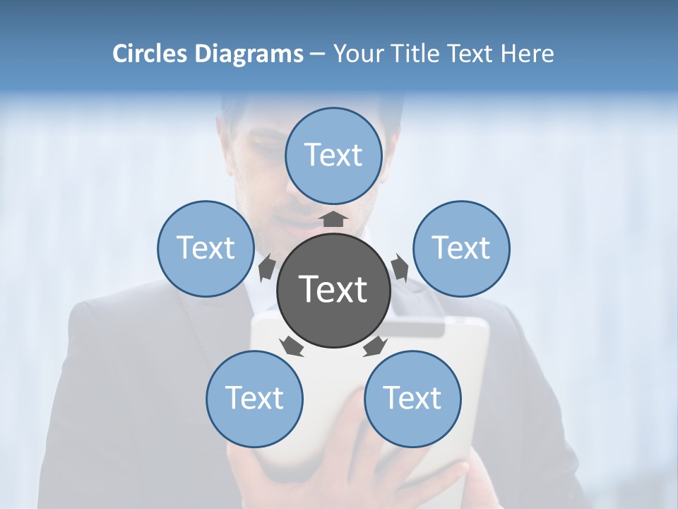 Background Blue Article PowerPoint Template