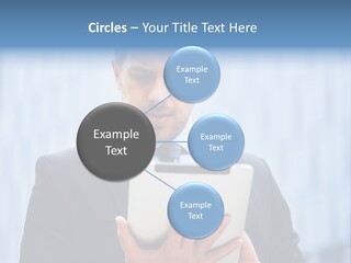 Background Blue Article PowerPoint Template