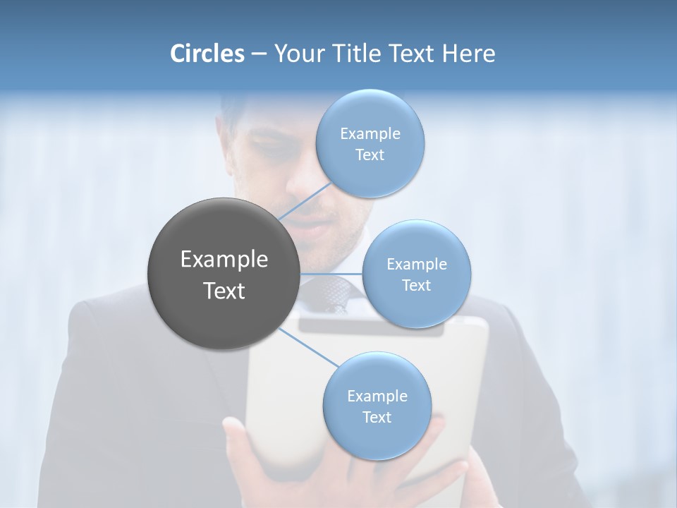 Background Blue Article PowerPoint Template