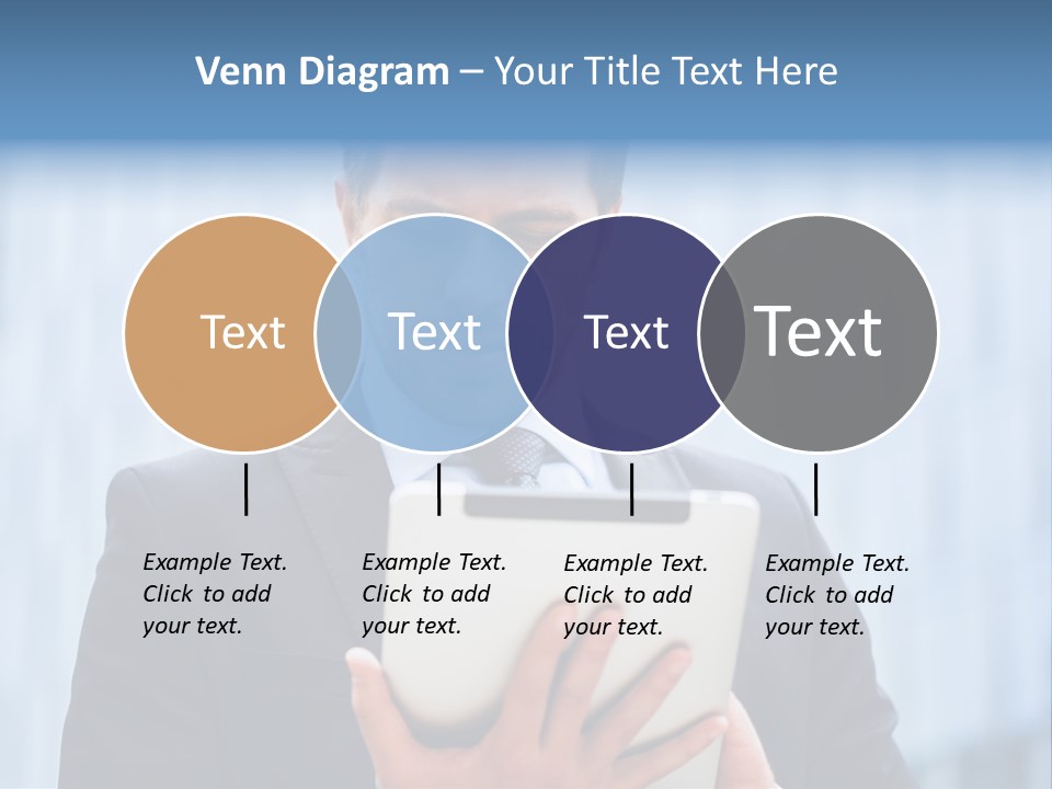 Background Blue Article PowerPoint Template