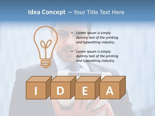 Background Blue Article PowerPoint Template