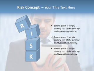 Background Blue Article PowerPoint Template