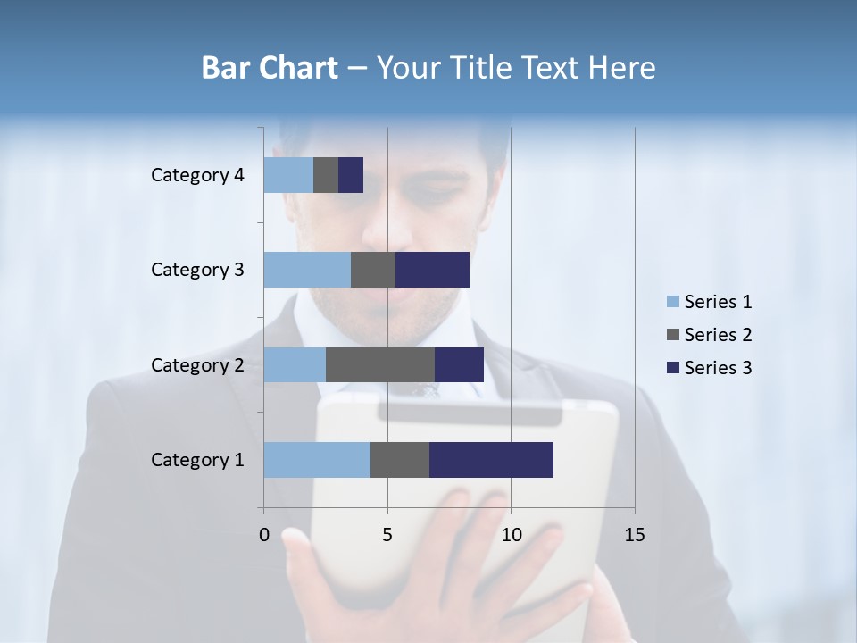 Background Blue Article PowerPoint Template