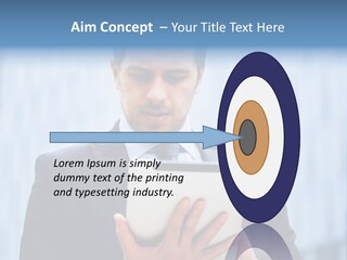 Background Blue Article PowerPoint Template