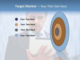 Background Blue Article PowerPoint Template