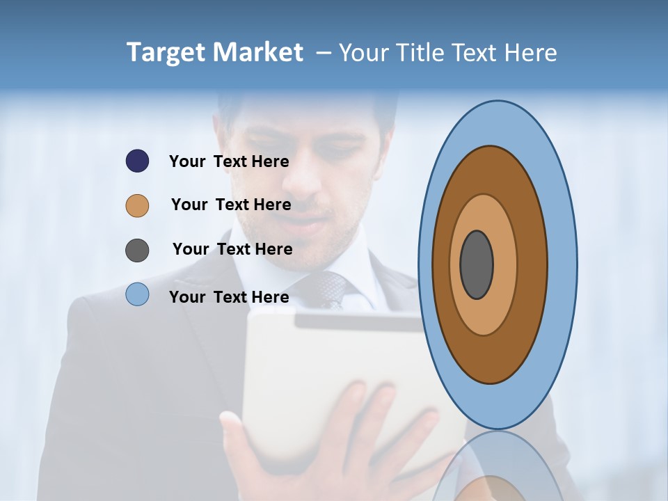 Background Blue Article PowerPoint Template