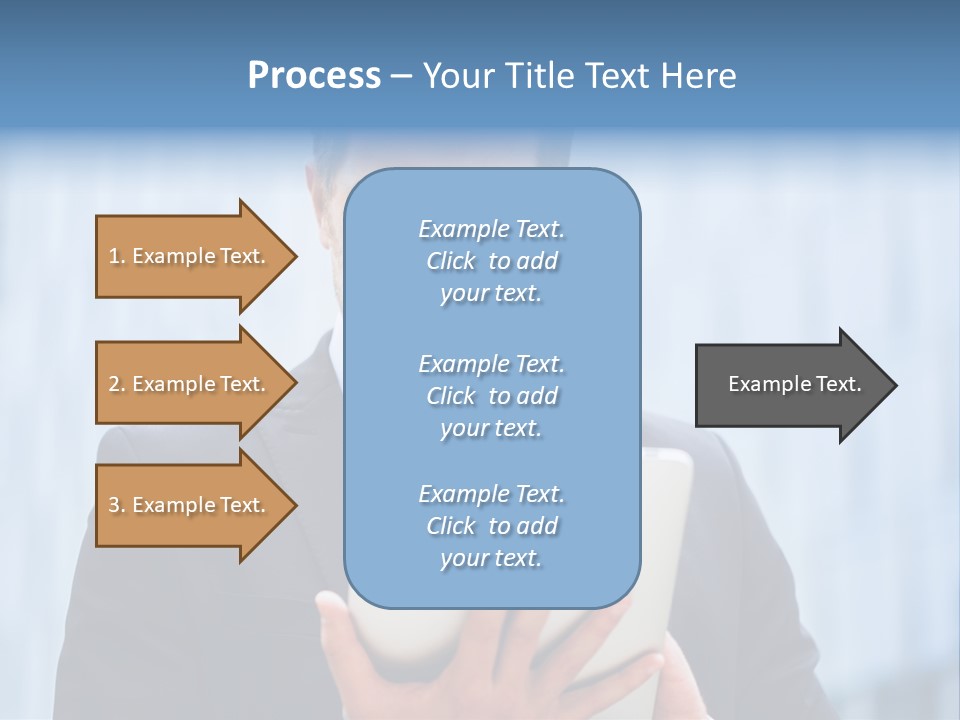 Background Blue Article PowerPoint Template