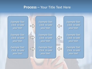 Background Blue Article PowerPoint Template