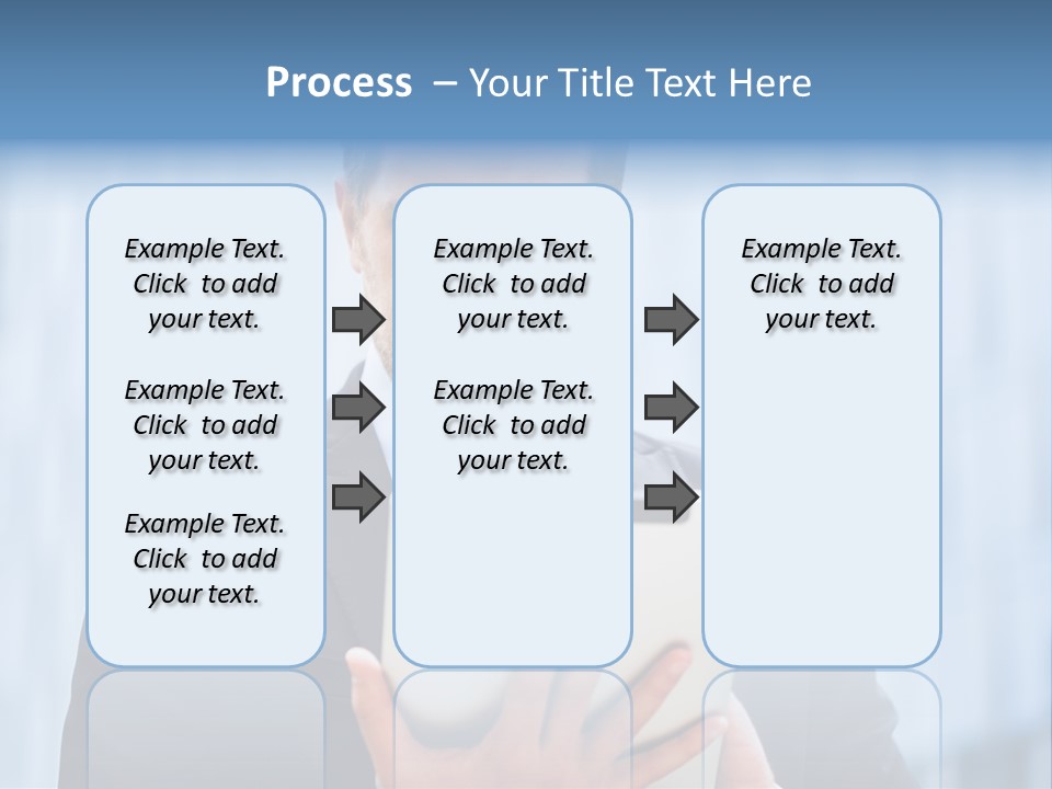 Background Blue Article PowerPoint Template
